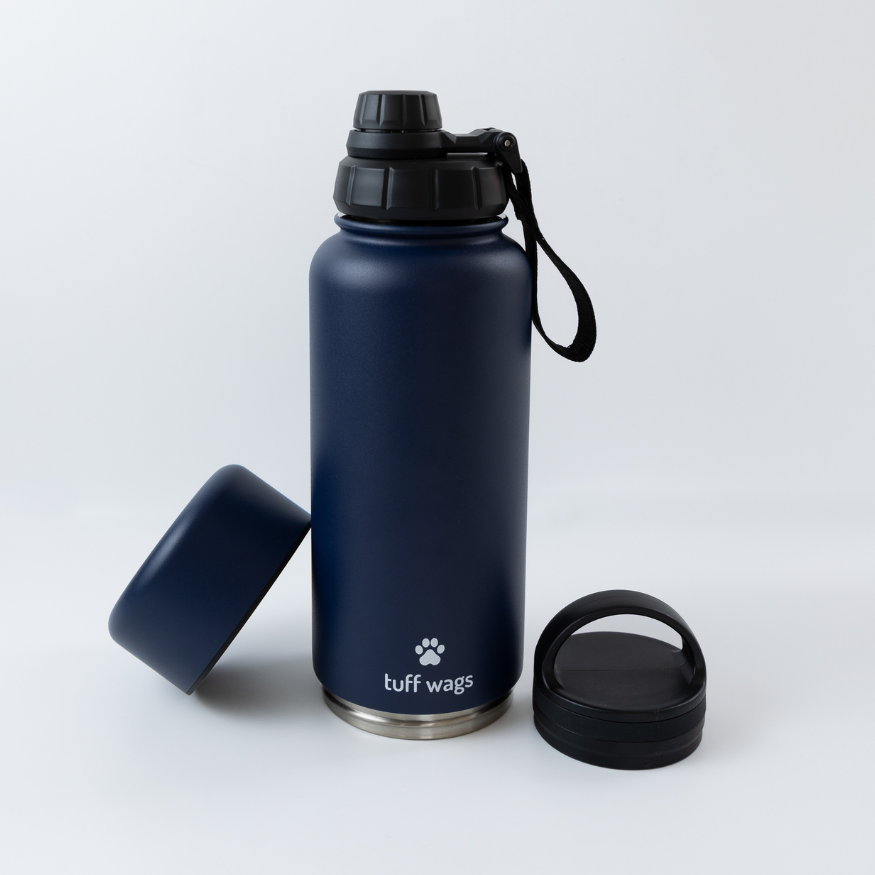 Navy Blue Bowl Bottle 1L (32 oz)